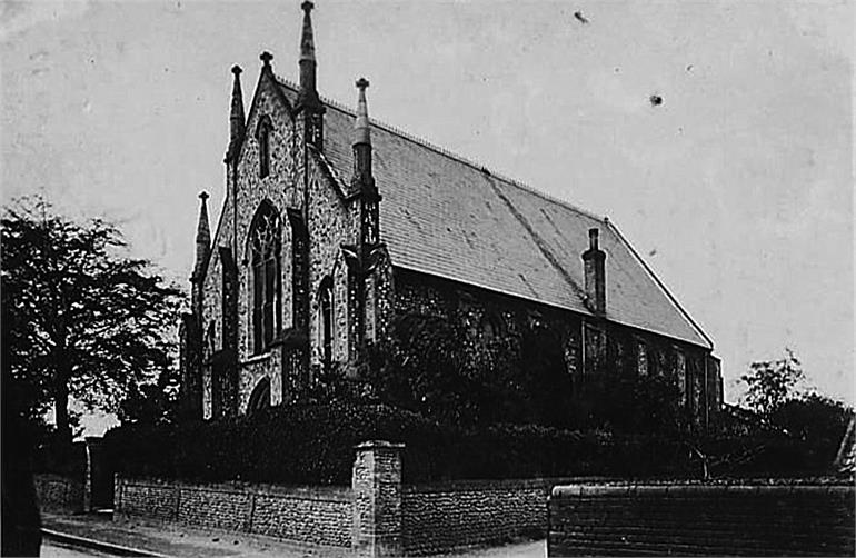 North Walsham Congregational Church 1908. (North Walsham Archive) Photograph. North Walsham Congregational Church 1908. (North Walsham Archive).