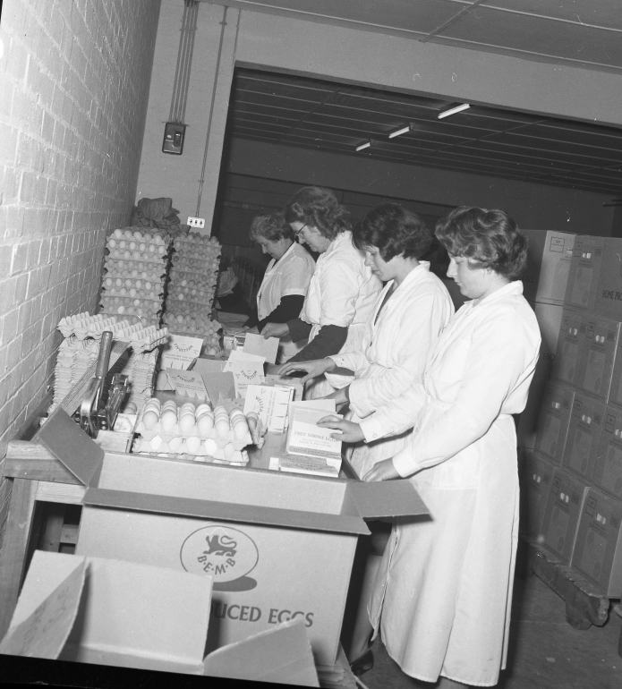 Photograph. North Walsham Egg Packing Station (North Walsham Archive).