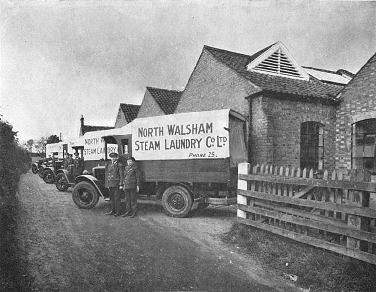 Photograph. North Walsham Steam Laundry, Laundry Loke, North Walsham. (North Walsham Archive).