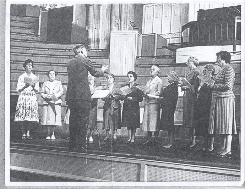 Photograph. North Walsham W.I.Choir. (North Walsham Archive).