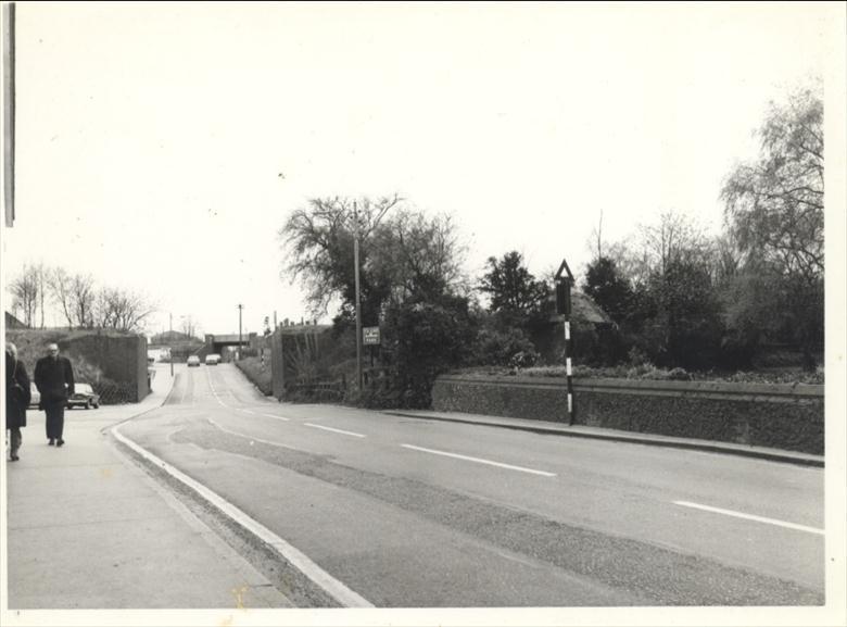 Photograph. Norwich Road in the 1970's (North Walsham Archive).