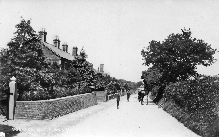 Photograph. Norwich Road, North Walsham. 1908. (North Walsham Archive).