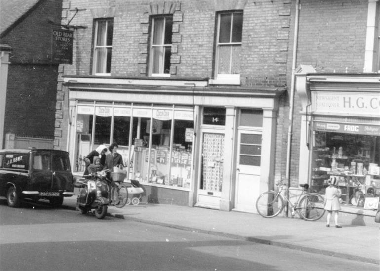 Photograph. Old Bear Stores in Market Street (North Walsham Archive).