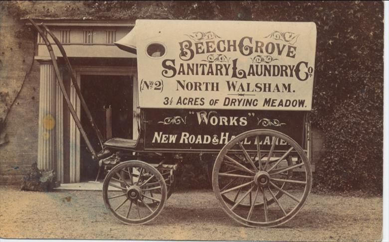 Photograph. Postcard from Beech Grove Sanitary Laundry (North Walsham Archive).