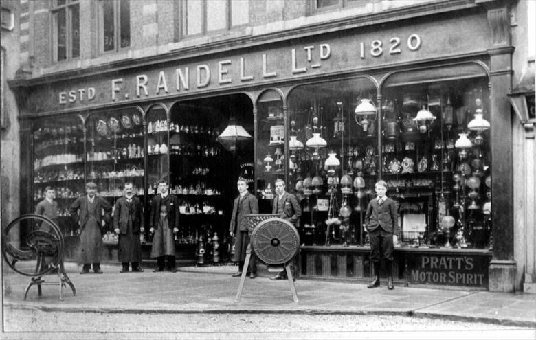 Photograph. Randell's store, Market Place North Walsham, after rebuilding (North Walsham Archive).