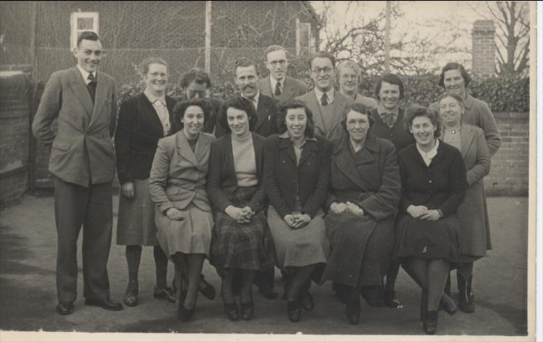 Photograph. Teachers at North Walsham Infants and Primary School. (North Walsham Archive).