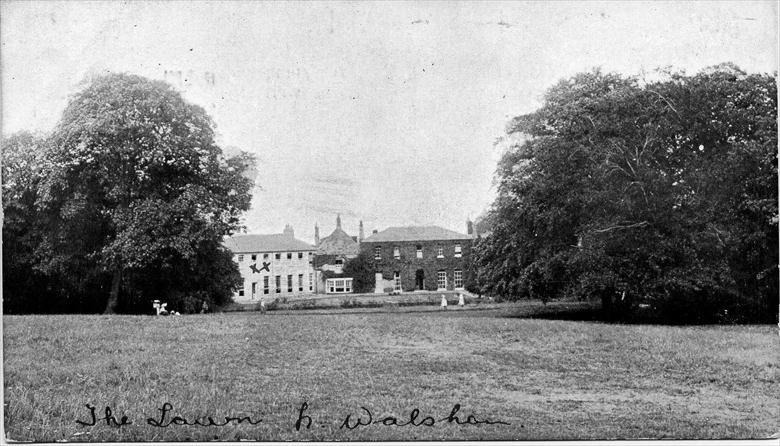 Photograph. "The Elms School", later called "The Lawns", North Walsham....... The Girls High School (North Walsham Archive).