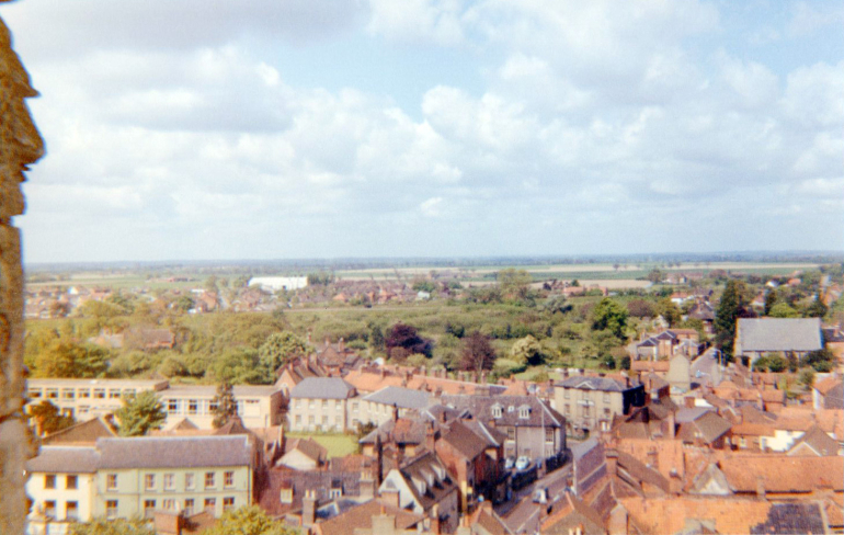 Photograph. View from the Church Tower (North Walsham Archive).